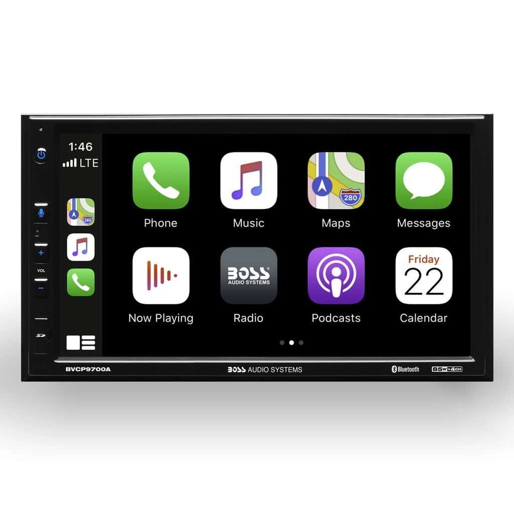 Double Din 7 Inch Touchscreen Car Stereo with Apple CarPlay Android Auto Bluetooth U780770
