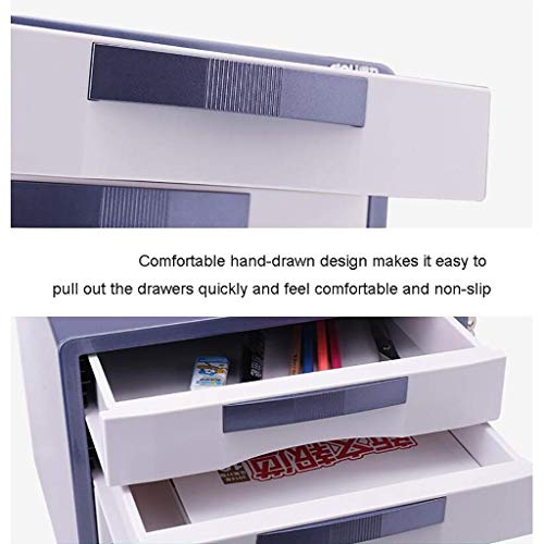 Brown 5-Layer File Cabinet with Lock P68772