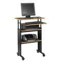 Adjustable Stand-Up Workstation AV Cart Cherry F285