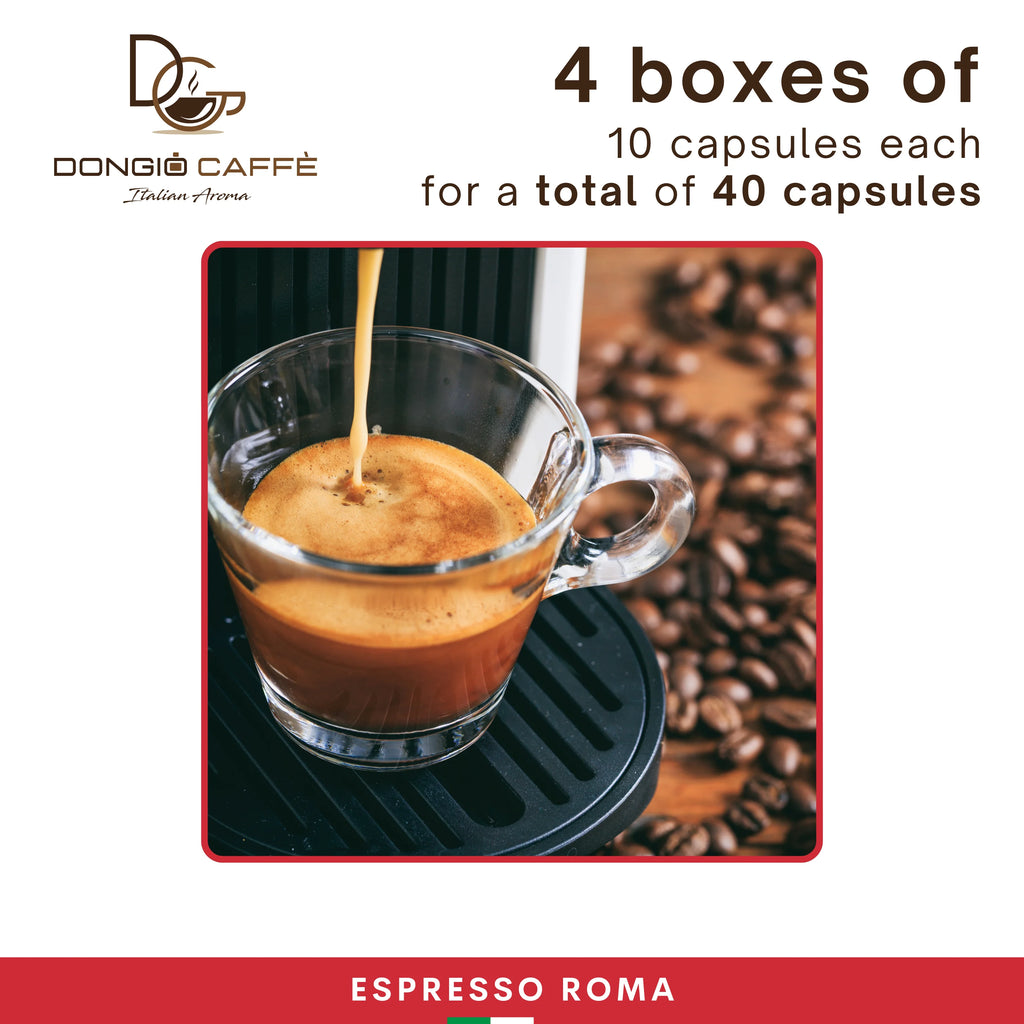 Espresso Capsules Med-Dark Roast Coffee Pods, 40 Ct Q2552