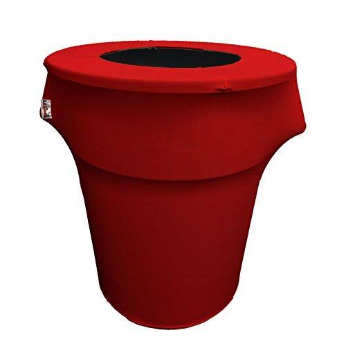 Lilac Stretch Trash Can Cover 44-gallon Round I6720
