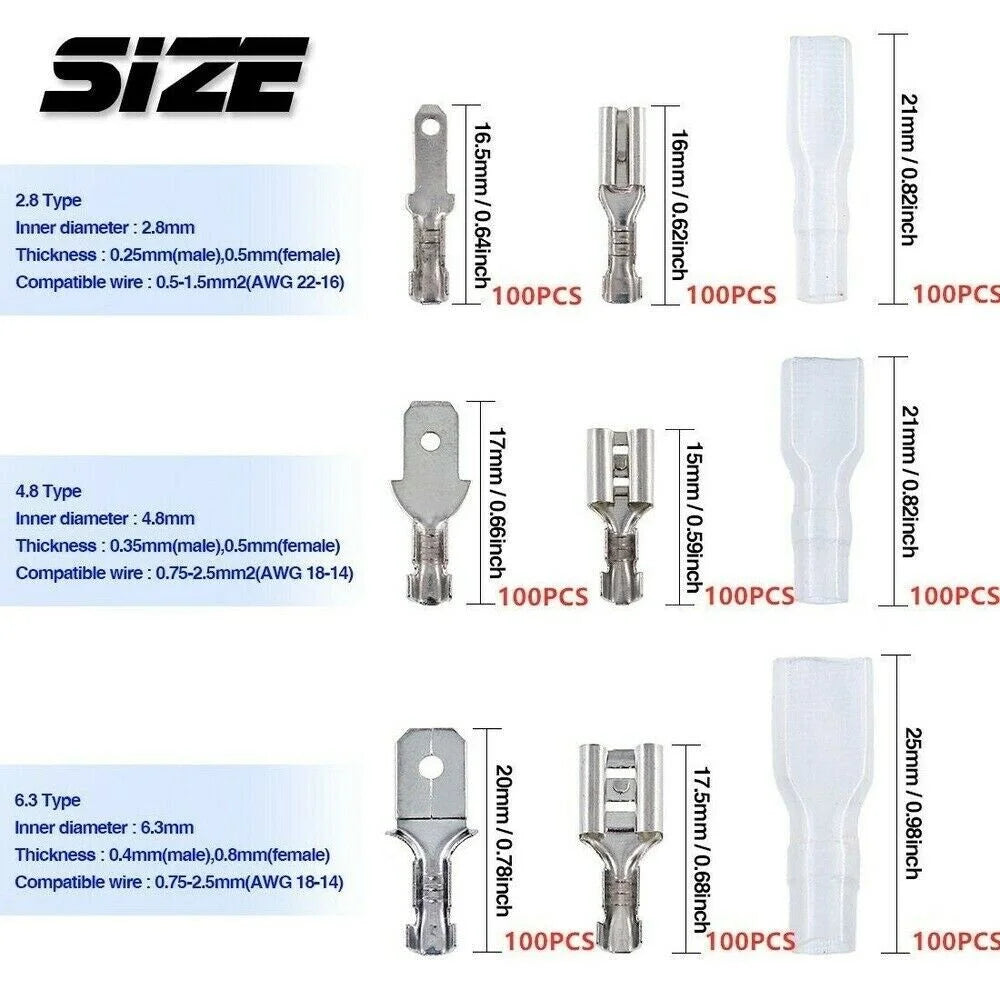 Crimp Terminals Kit 900PCS A370