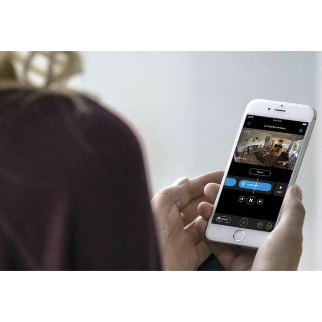 Black 1080p Wi-Fi Security Camera F8474