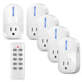 5 Pack Wireless Remote Control Power Outlet W862086