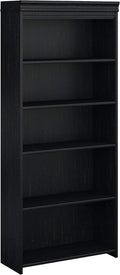 5 Shelf Bookcase in Antique Black H7381