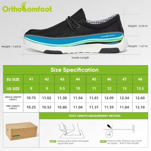 Mens Orthopedic Slip On Shoes Y145376
