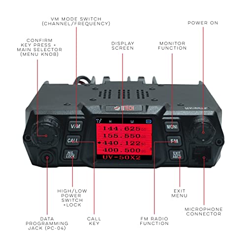 50 Watt Dual Band VHF UHF Mobile Radio P748750