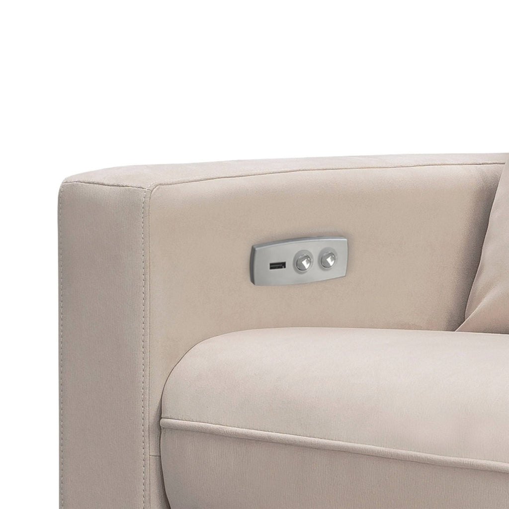 Charcoal Swivel Glider Power Recliner P411161