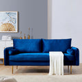 Blue Velvet Sofa B3416