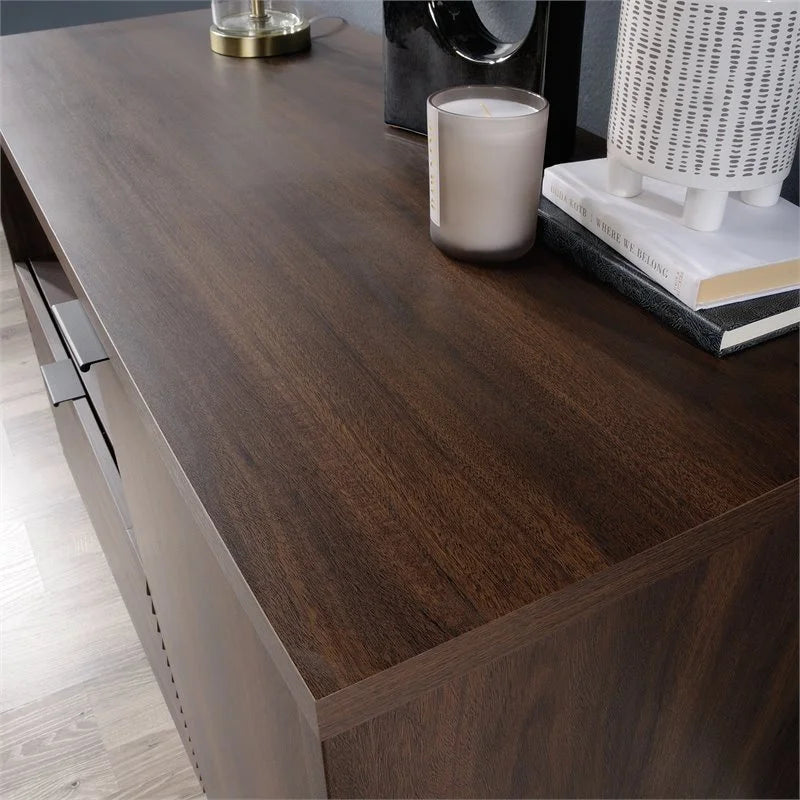 Mahogany Engineered Wood Storage Credenza W789028