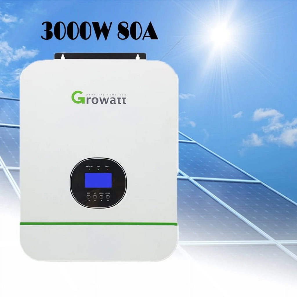3000W Split Phase Solar Inverter 48V Pure Sine Wave MPPT 80A C874
