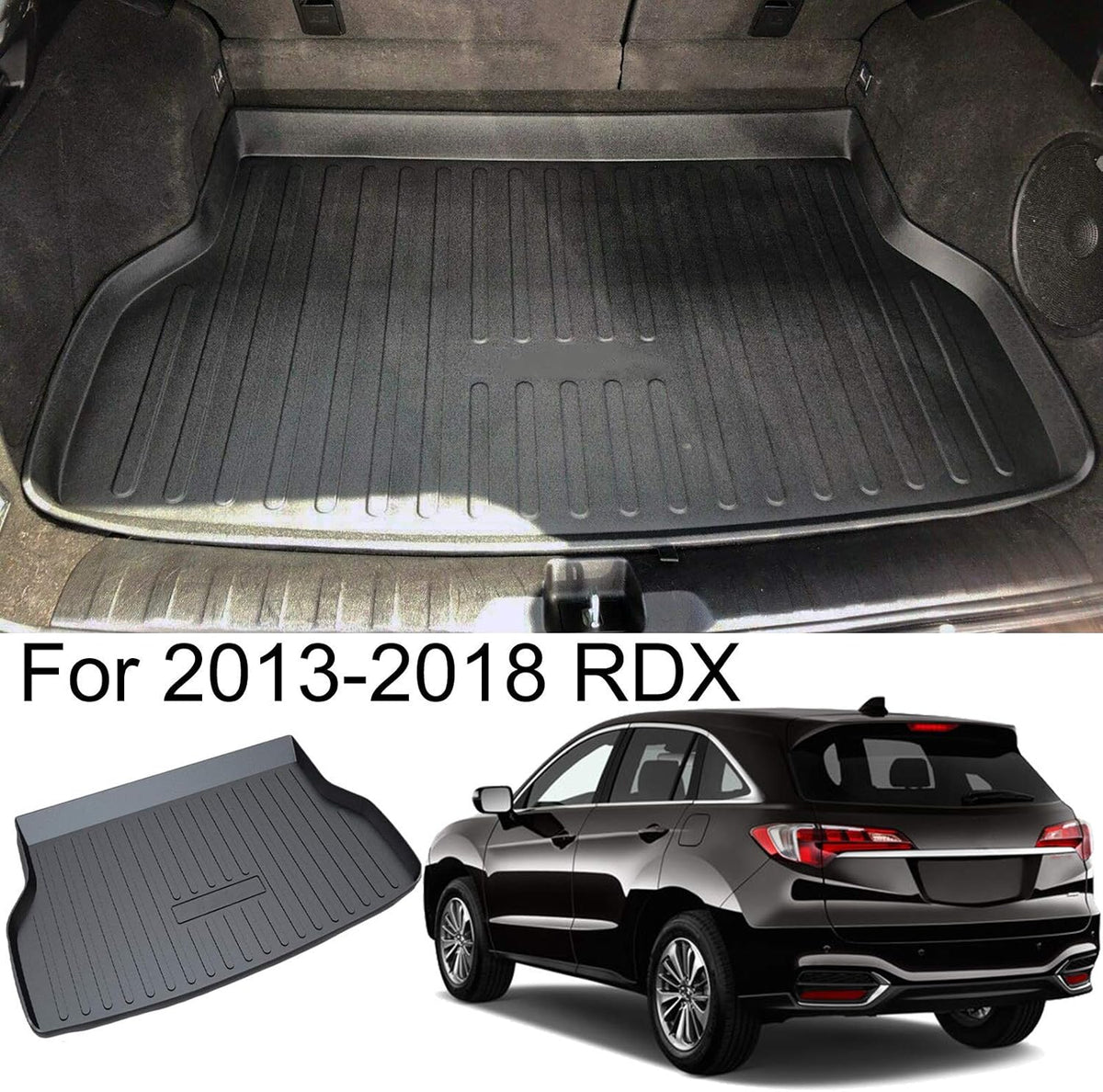 Rear Cargo Liner Mat Waterproof Protector Pack of 2 I22391