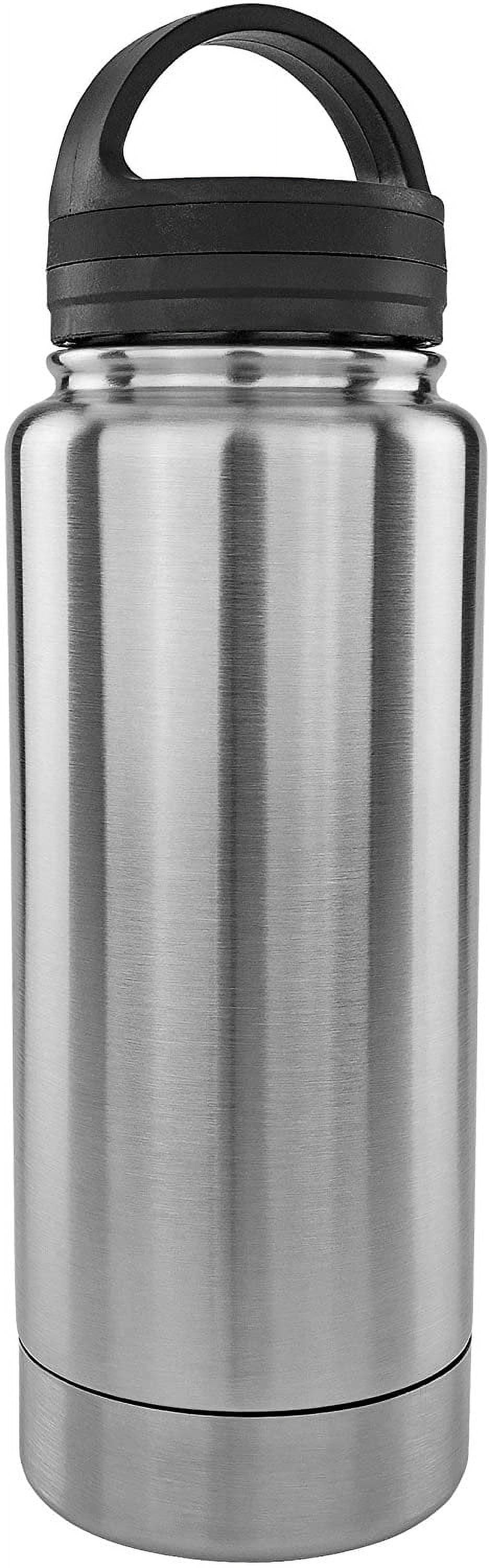 Silver 12 Ounce Stainless Steel Diversion Safe Bottle Z432455
