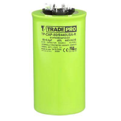 80/5 MFD 440/370V Rnd Capacitor O750