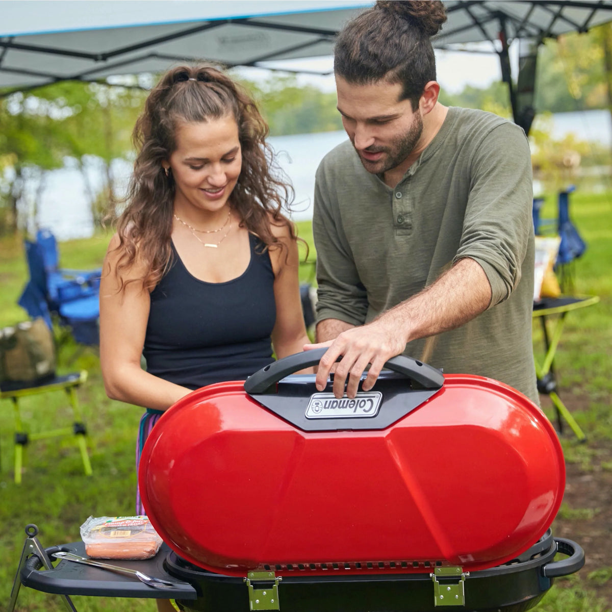 2 Burner Propane Gas Portable Grill R287393