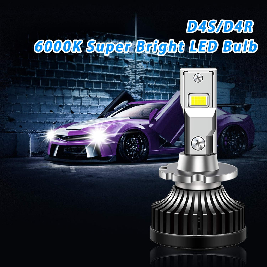 D4S D4R LED Headlight Bulb 35W 8400LM 6000K White, 1 Pair Pack of 2 U13972