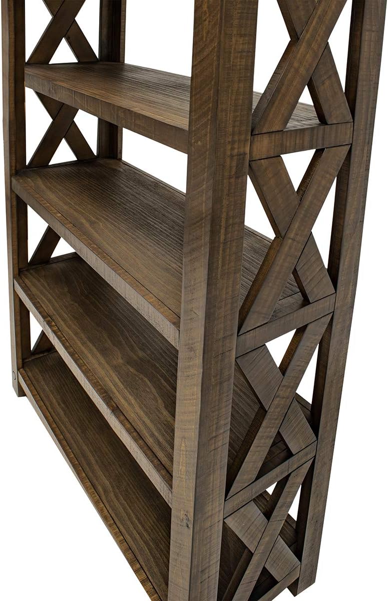 Brown Open Shelf Bookcase Z246034