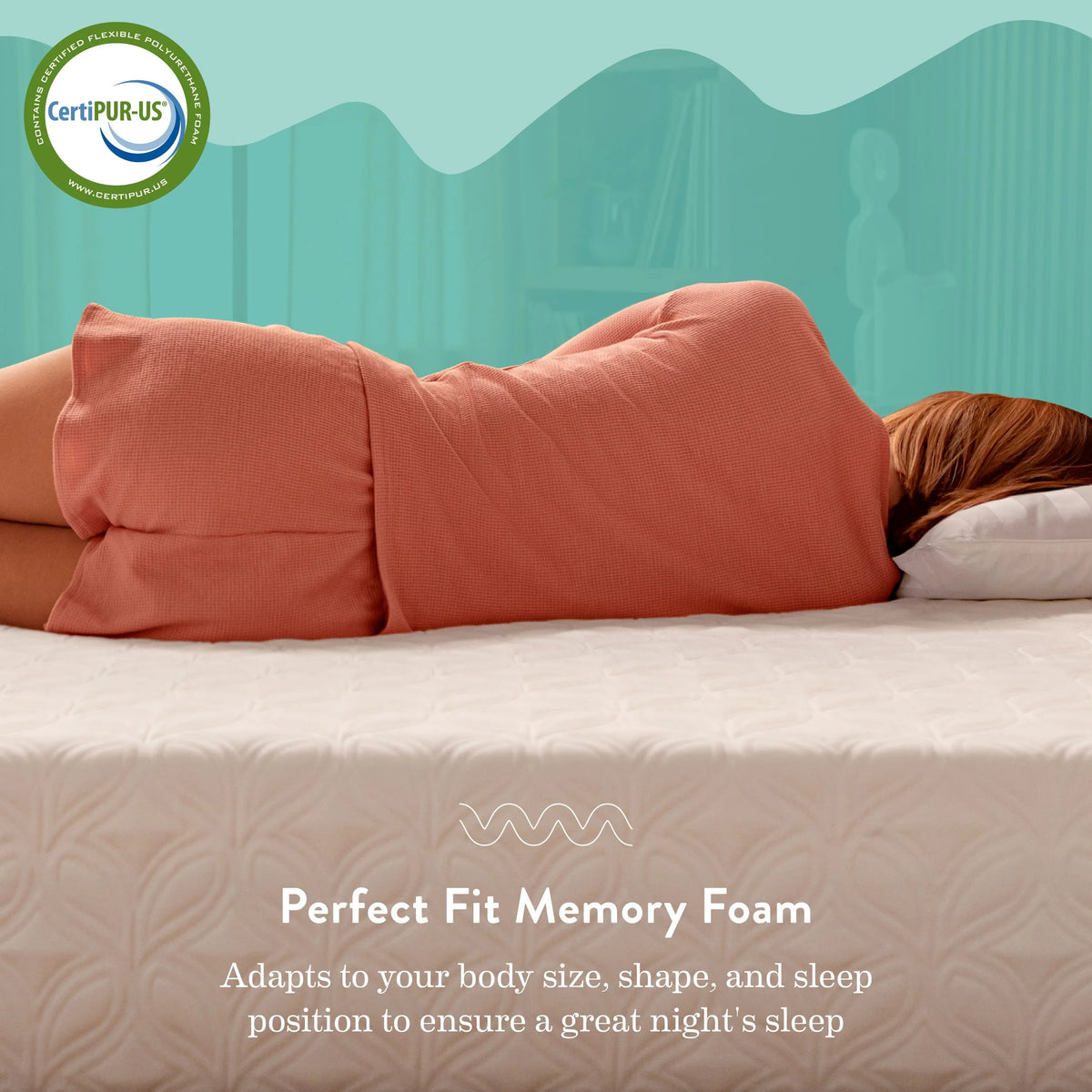 10 Medium Gel Memory Foam Mattress, Queen X5368