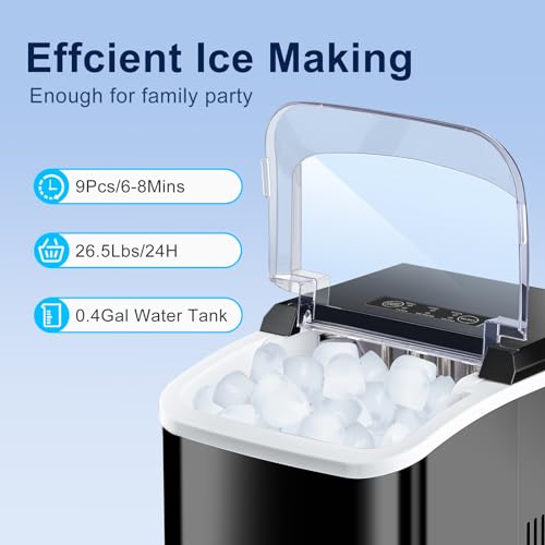 Countertop Portable Ice Maker with Carry Handle K4802