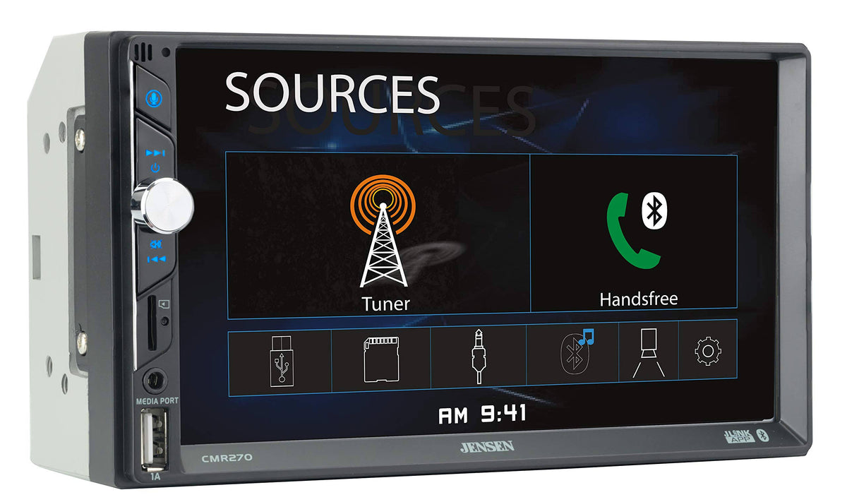 7 inch LED Digital Media Touch Screen Double DIN Car Stereo U5389