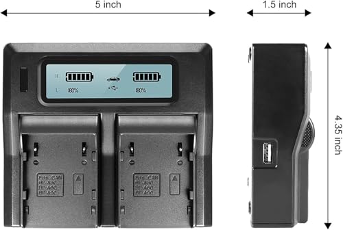 2 Pack NP-T125 Batteries and Dual Bay Battery Charger Z4918