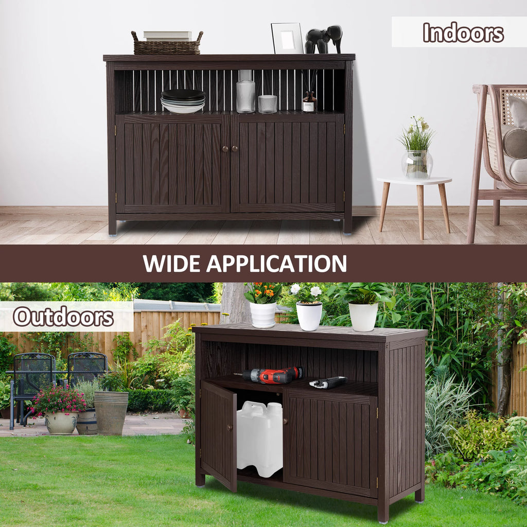 Solid Wood Storage Cabinet U802132