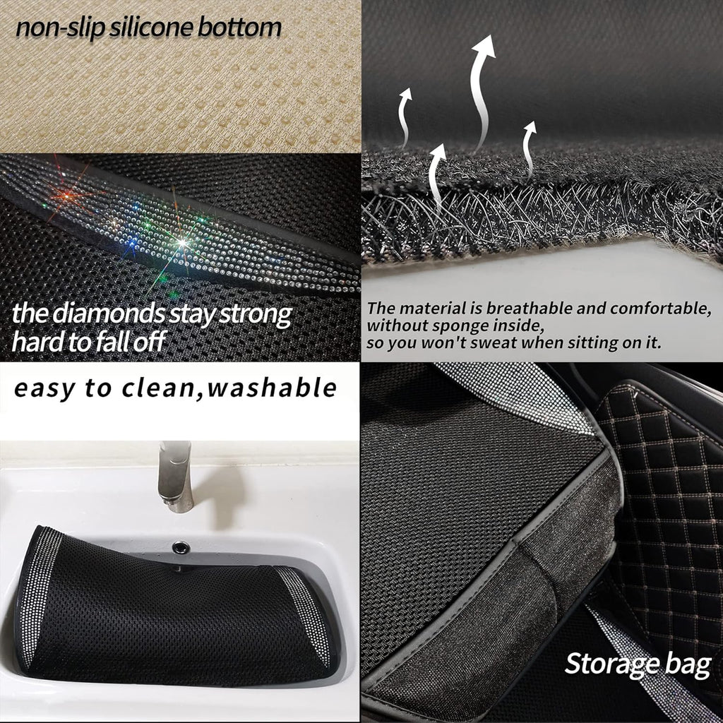 Ice Silk Front Car Seat Covers with Backrest R543