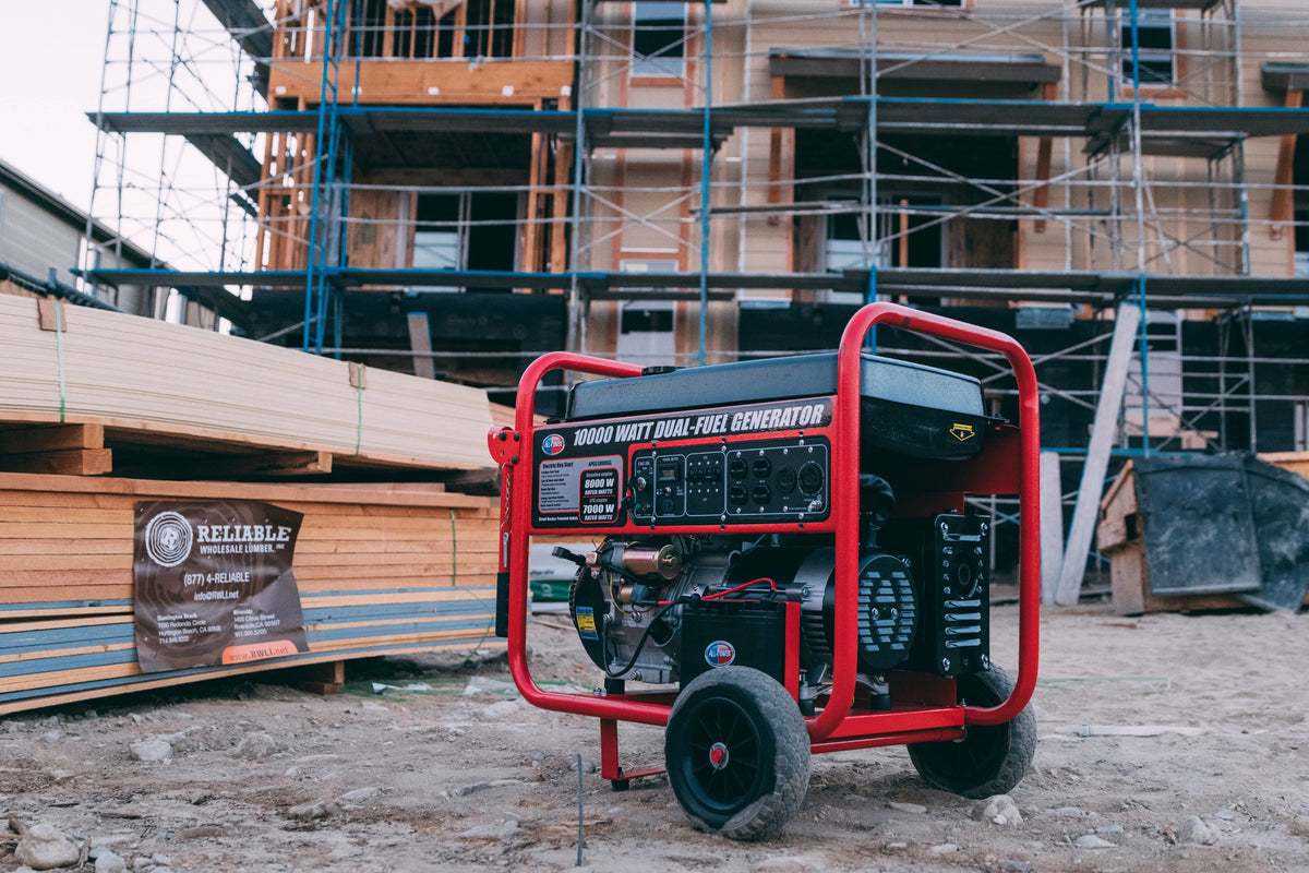 10000 Watt Dual Fuel Portable Generator with Electric Start U34368