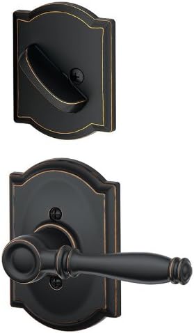 Aged Bronze Dummy Interior Pack with Deadbolt Cover Pla E753773