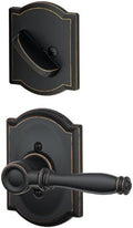 Aged Bronze Dummy Interior Pack with Deadbolt Cover Pla E753773