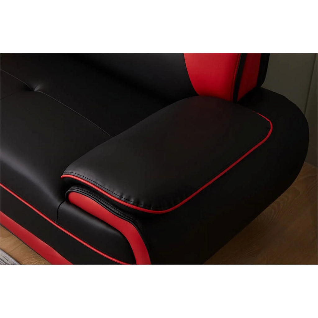 Black Faux Leather Livingroom Chair S3370