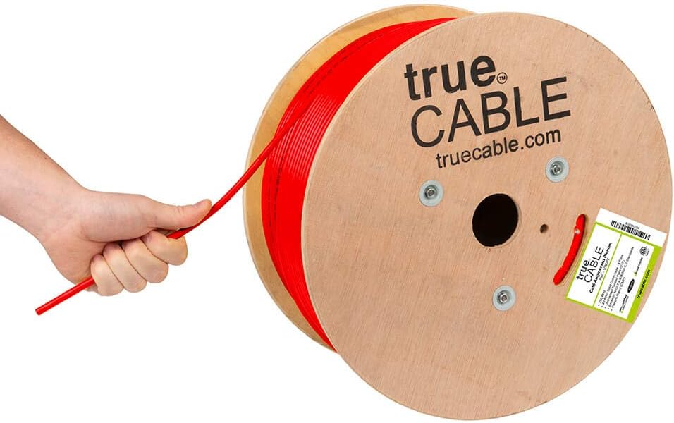 1000ft Blue 23AWG 4 Pair Solid Bare Copper Bulk Ethernet Cable G57607