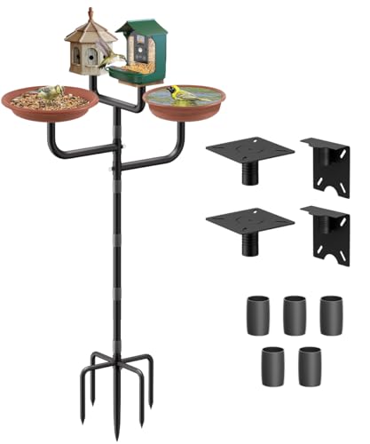90inch Adjustable Bird House Pole with 3 Holders A91919