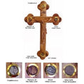 Hand Carved Olive Wood Body of Christ with Four Vials O182