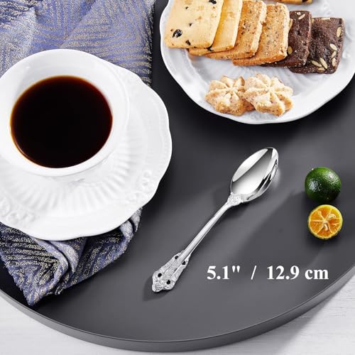6 Pieces 5.1-Inch Stainless Steel Espresso Spoons Set A8103