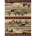 Cream Cabin Life Lodge Rectangle Rug B9654