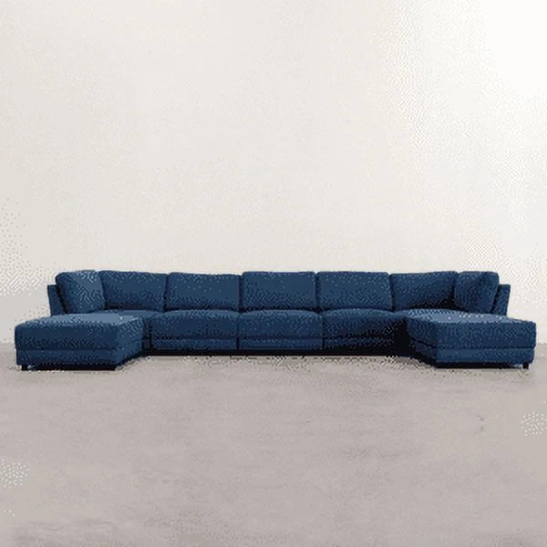Navy Modular Sectional with 5 Seats V493
