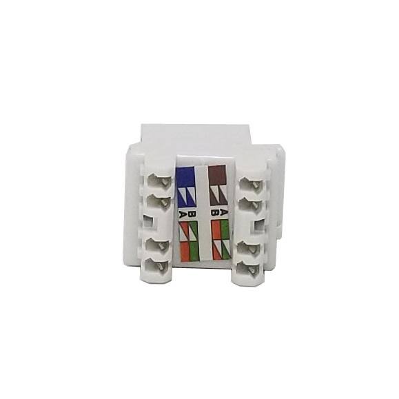 100 Pack Cat6 White Network Ethernet Keystone Jack 180 Degree I87154
