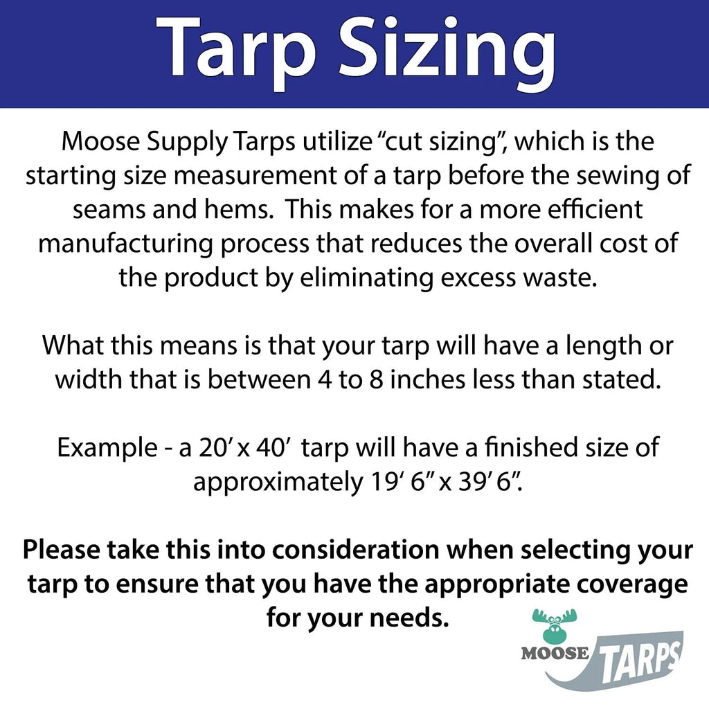 15' x 15' Waterproof Blue Poly Tarp with Grommets W36203