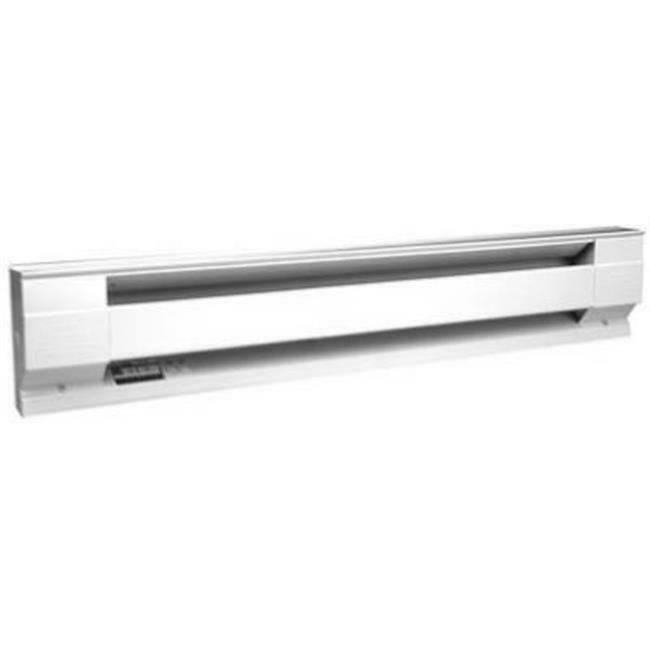 72 x 6 in. 120V 1500W White Baseboard Hardwire Electric Zone Heater K7226