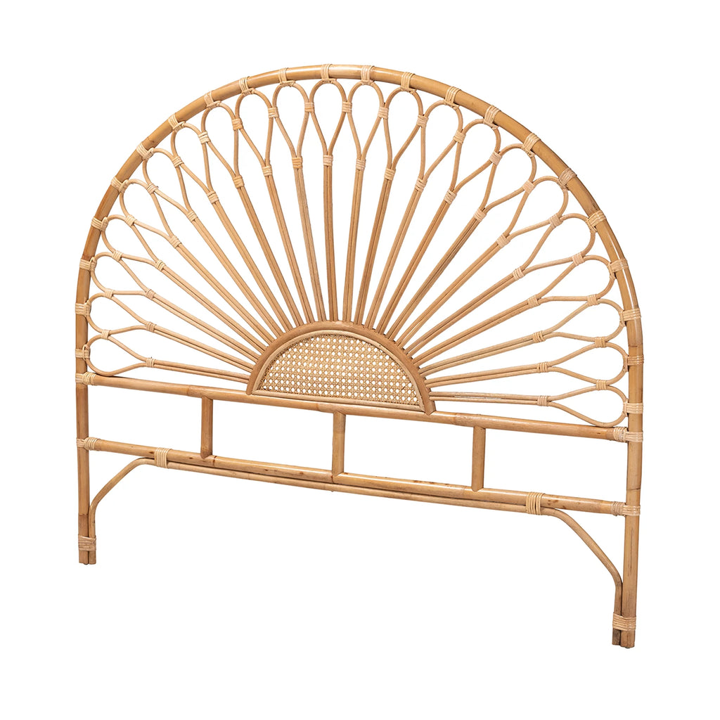 King Size Natural Brown Rattan Headboard L856838