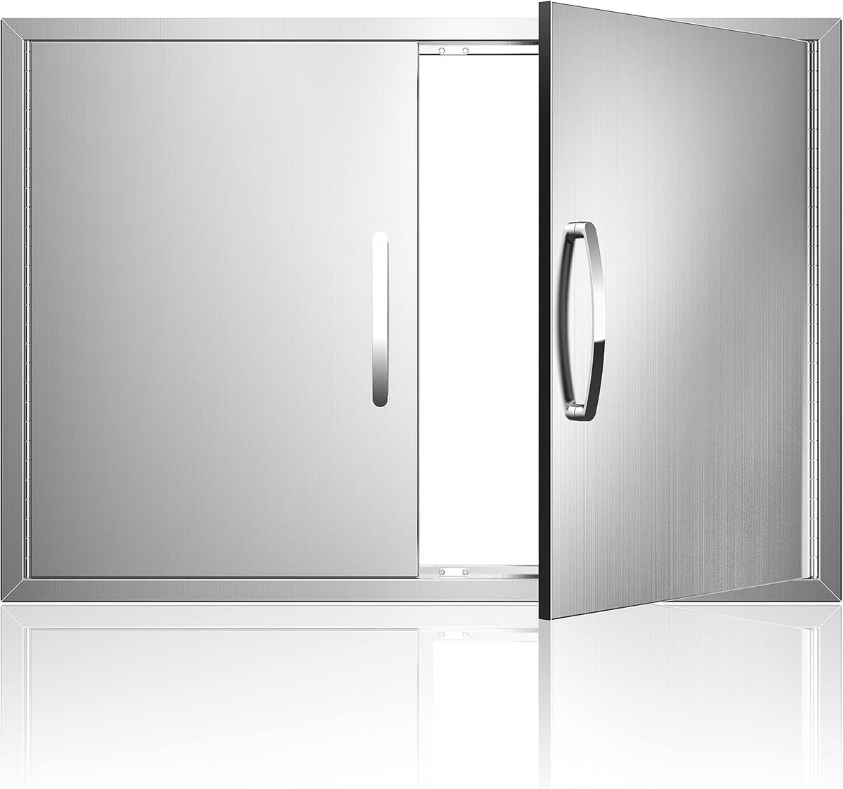 Outdoor Kitchen Doors 36W x 21H Stainless Steel Double Wall Construction Vertical Door Q234616