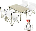 Outdoor Folding Picnic Table and Chairs Set for 4 with Carry Bag Q8372