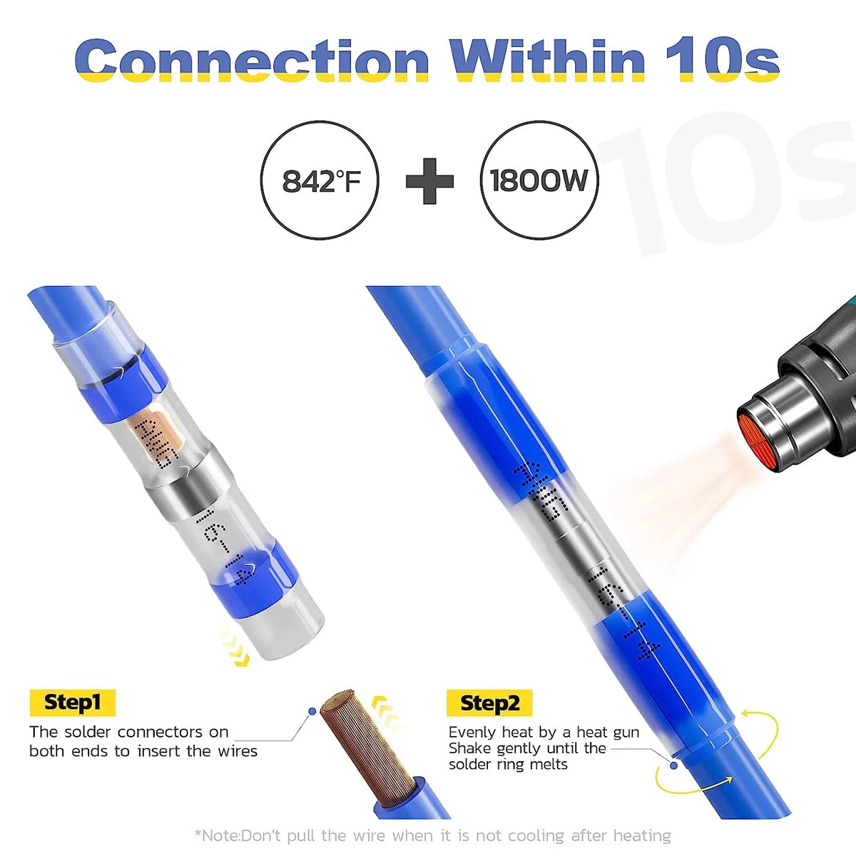 180PCS Waterproof Solder Seal Wire Connectors W8464