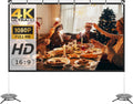 100 Inch 16:9 Portable Projector Screen with Stand and Carry Bag R790