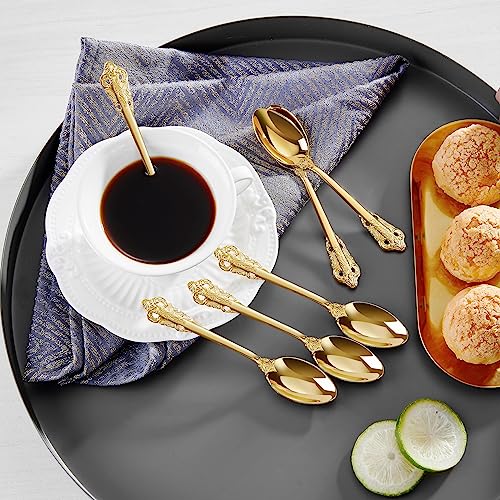 6 Pieces 5.1-Inch Stainless Steel Espresso Spoons Set A8103