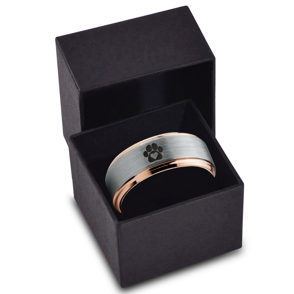 18k Rose Gold Tungsten Ring A85546