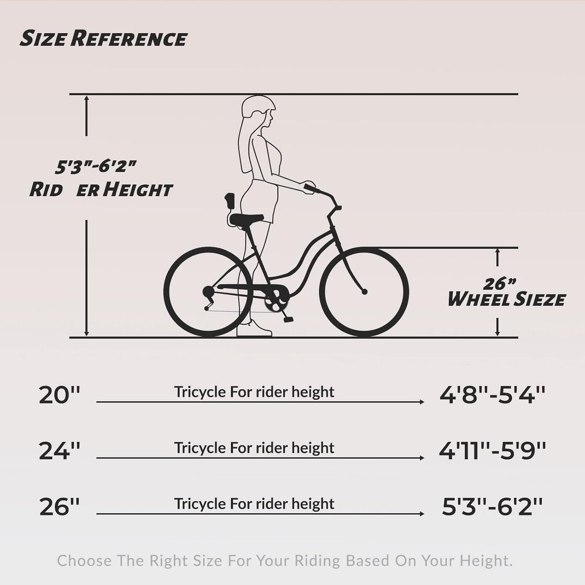 Black 24" 7 Speed 3 Wheel Adult Tricycle with Basket Y5125