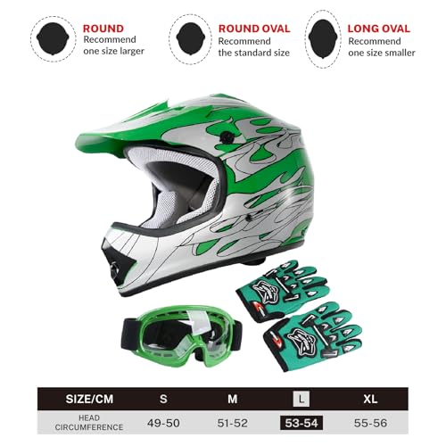 Red Spider Design Motorcycle Helmet with Goggles and Gloves Small F134217
