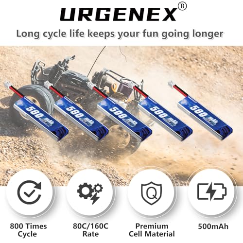 1S 500mAh 3.8V HV Lipo Battery 80C RC Drone Battery with PH2.0 Plug H476972